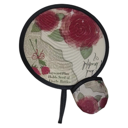 Mini Folding Fan, Chinese Style, Portable Cartoon Fan, Unisex Round Fan, Children's Portable Folding Fan, Summer Cooling
