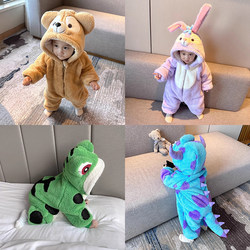Baby Jumpsuit Autumn and Winter Clothes Autumn Outfit Monster Funny Autumn and Winter Outdoor Clothes Baby Newborn Winter Clothes Crawling Clothes