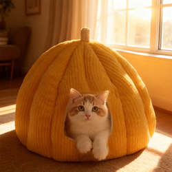 Cat Nest Is Warm in Winter, Enclosed Cat House Tent, Cat House with a Sense of Security, Universal for All Seasons, Removable and Washable Dog House in Winter