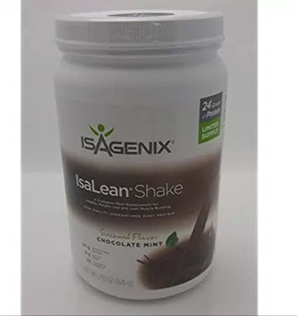  Isagenix Isalean Chocolate Mint Shake 29.1oz Canister