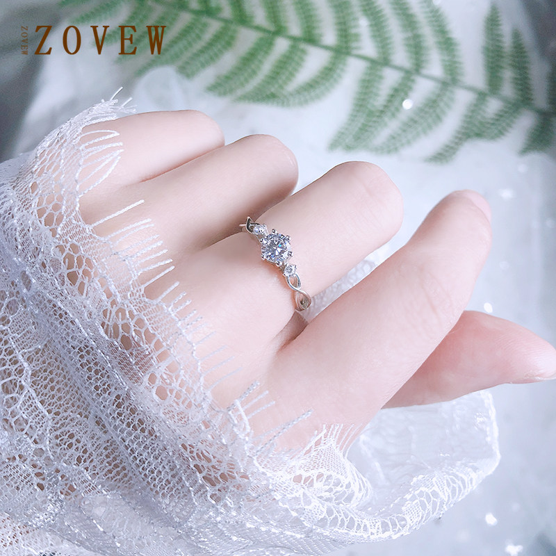 커플 반지  쌍 MOISSANITE 반지 여성 커플 틈새 디자인 웨딩 1 캐럿 결혼 반지 선물-