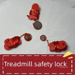 Treadmill Safety Lock Magnetic Buckle Emergency Stop Round Switch Lock Start Key Rope Universal for All Major Treadmills Safety