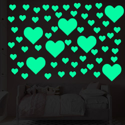 Love-Themed Luminous Wall Stickers for Living Room, Bedroom, Wall Decoration Stickers for Children's Room, Dormitory, Kindergarten, Self-Adhesive Wall Art