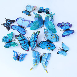 3D Realistic Butterfly Wall Stickers for Living Room, Bedroom, Nursery, Creative Refrigerator Magnets