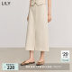 LILY2025 Spring New Simple Minimalist Old Qianfeng High Waist Professional Commuter Straight Skirt Skirt Women's Long Skirt