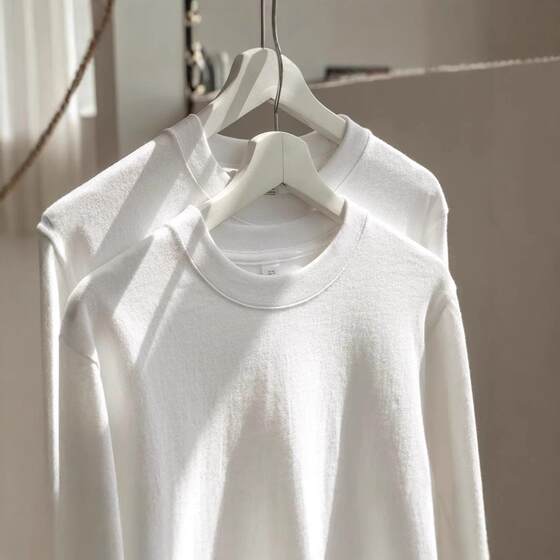 
Shandong Jimo sweatshirt source factory high-end men's clothing Guangzhou Shisanhang Zhongshan 300g pure cotton long-sleeved inner wear