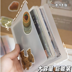 Postcard Storage Album, Transparent Photo Album, Commemorative Album, 4/5/6/7/ 8inch Photo Album, Large Polaroid Card Album, Small Card Album, Oil Pastel Painting Album, Nail Art Sticker Album, Travel Card Album