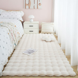Bubble velvet imitation rabbit fur bedside blanket thickened and machine washable