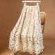 Summer French heavy industry sequin embroidered mesh large sway skirt for women 2025 new skirt umbrella skirt skirt long skirt
