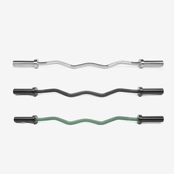 Lü Xiaojun (Luxiaojun) 1.2m Curved Barbell Bar for Weightlifting and Fitness, Curved Barbell Bar with Hard Chrome Plating