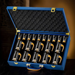 High-End Crystal Glass Liquor Cup Set for Home Use, Light Luxury Two-Ounce Wine Set, Small Wine Cup, Wine Set Gift Box