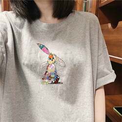 Clearance of Export Surplus~ Cut Label, Remove from Store, Liquidation Sale, Summer Short-Sleeve T-Shirts for Men and Women, Pure Cotton, Loose Fit, Trendy Brand