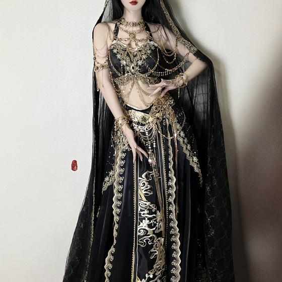 Original Hanfu women [Princess of the Western Region] Exotic Dunhuang Feitian Photo Travel Photo Clothing Black Collection
