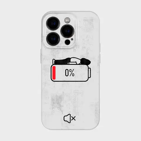 Low Battery Illustration New Phone Cases Covers Tough Shockproof iPhone 15, iPhone 14, iPhone 13, iPhone 12,