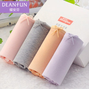 
Die Anfen underwear women's pure cotton antibacterial high waist tummy control large size small boxer mid-waist shorts head cover buttocks bottom panties