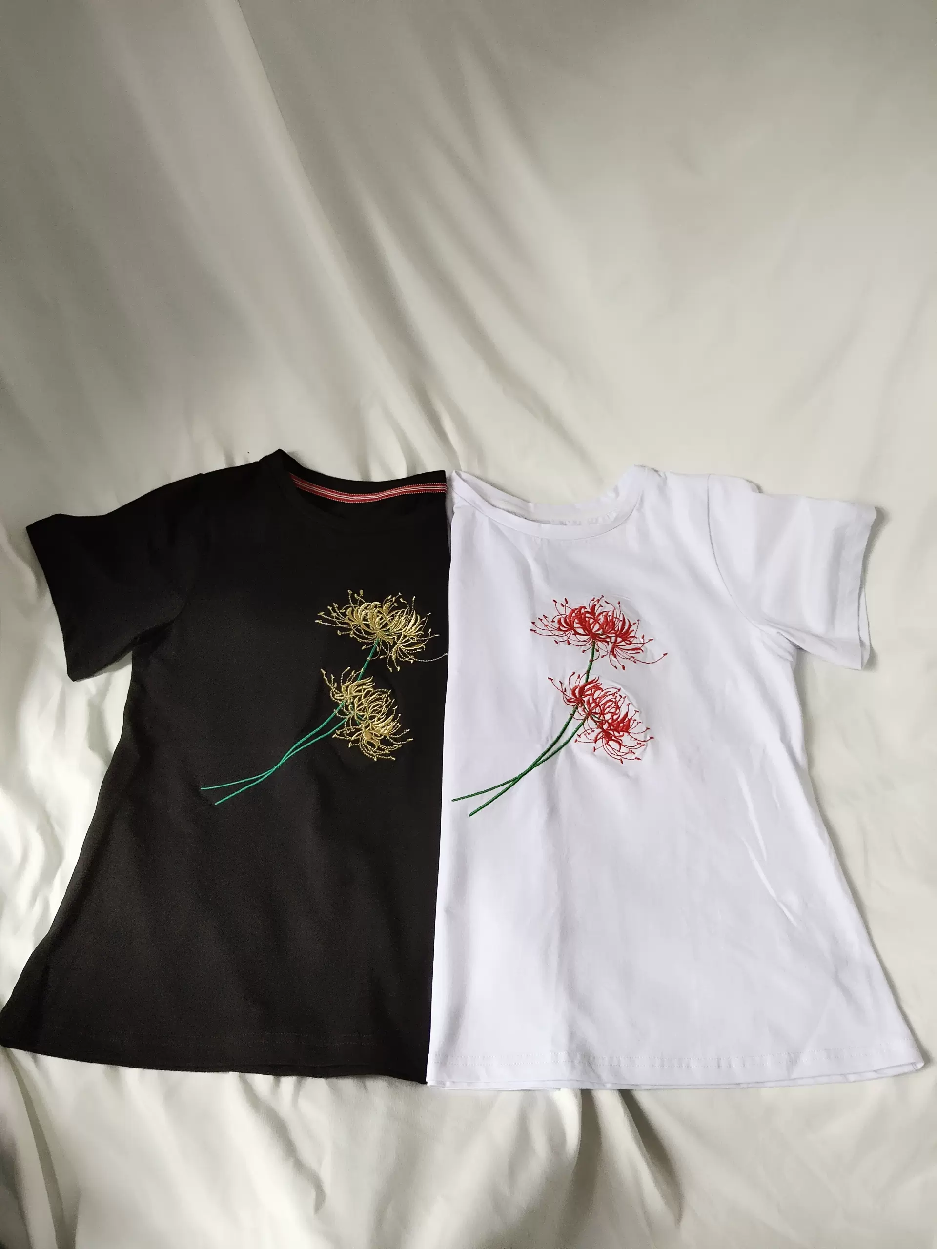 花間燼彼岸花曼珠沙華曼陀羅刺繡22年新款女裝上衣純