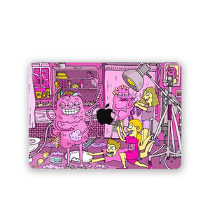 
Illustration style Apple Macbookair protective case 2023 mac notebook M2 computer pro set 14 inch 13 transparent suitable macbookair15 m2 film M1 soft 2022 accessories 16mbp