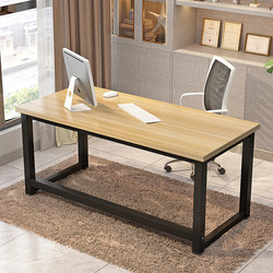 Simple Computer Desk, Desktop Home Modern Table, Writing Desk, Simple Study Desk, Steel-Wood Desk, Double Office Desk