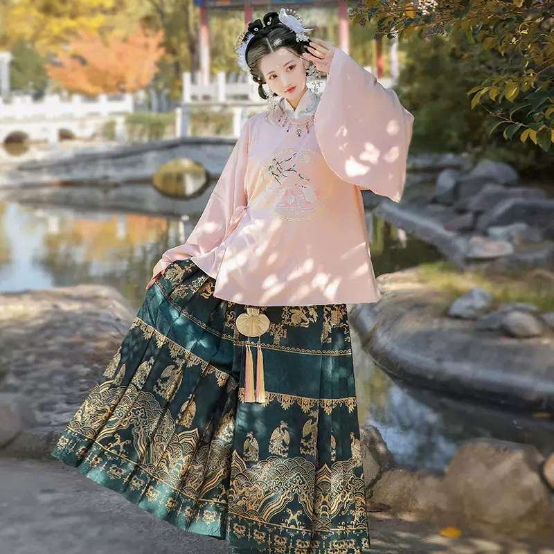 漢服中国漢民族伝統衣装明制馬面裙-