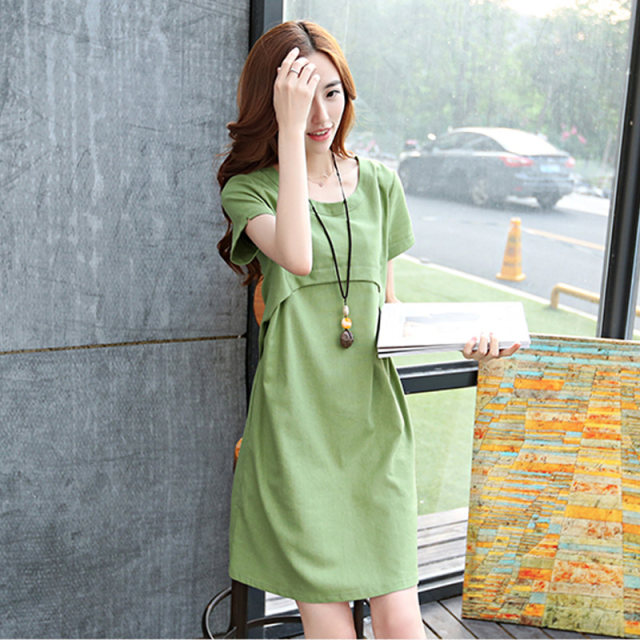 Cotton and linen dress women's 2024 summer new Korean style slim mid ...