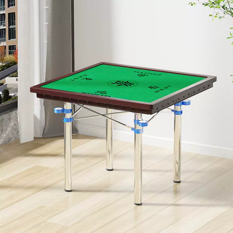 麻将桌 折叠麻将桌子家用简易棋牌桌 手搓手动烤火两用麻雀台包邮