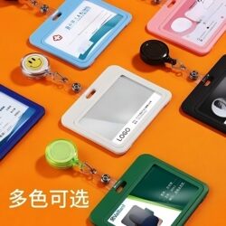 Cartoon Egg-Shaped Easy-Pull Retractable Badge Holder for Nurses, Students, Cute School Id Card Clips, Stretchable Work Id Cards for Doctors