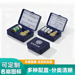 Portable First Aid Medicine Box, Portable Small Medicine Box, Jiu Xin Pills Storage Box, Nitroglycerin Box, Pill Box for the Elderly