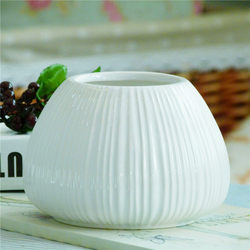 Modern Simple White Creative Ceramic Vase Flower Arrangement Hydroponic Ornament Living Room Decoration Home Desktop