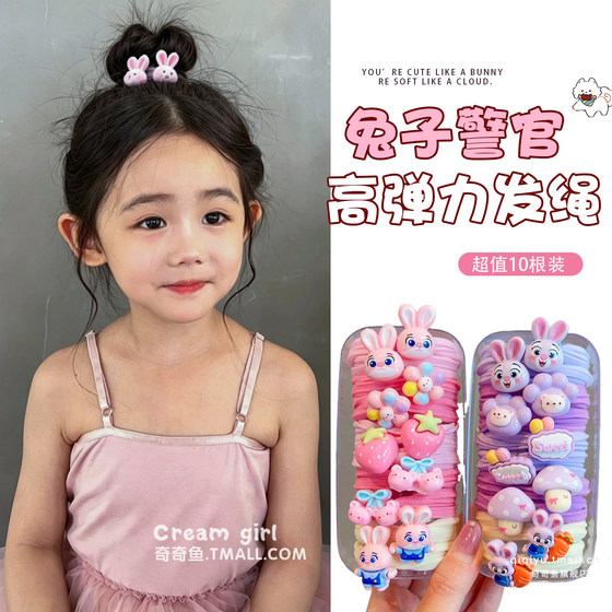 Zootopia Cute Cartoon Hair Tie Children's Hair Tie Judy Rabbit Nick Fox Hair Tie Girls' Hair Tie