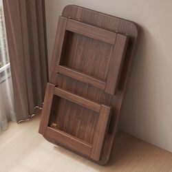 Foldable Small Window-Side Table for Home Use, Tatami Table, Non-Solid Wood Coffee Table, Bed-Side Study Low Table, Window-Side Table