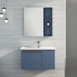 Jomoo Official Bathroom Cabinet Simple Bathroom Mirror Cabinet Integrated Washbasin Set A2211 Flagship Model | Kunming Red Star