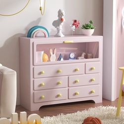 Yangman Ins Modern Dopamine Six-Drawer Cabinet Bedroom Storage Colorful Cabinet Small Apartment Storage Cabinet Living Room Sofa
