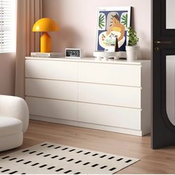 Luxurious French-Style Solid Wood Chest of Drawers for Bedroom, Wall-Mounted Bedside Storage Drawer Cabinet, Five-Drawer Cabinet, Living Room Storage Cabinet