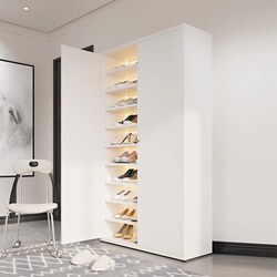 Aisenai Household Entryway Shoe Cabinet Storage Cabinet Multi-Layer Large-Capacity Storage Rack Moisture-Proof Storage Cabinet Indoor Entryway