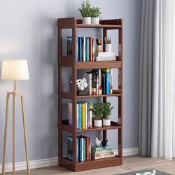 Yuemi Premium Solid Wood Bookshelf Simple Home Living Room Storage Rack Bedroom Children's Bookcase Storage Cabinet Storage Rack