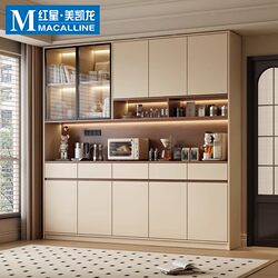Abison Glass Door Combination Bookcase for Home Living Room Wall Display Cabinet Study Room Home Floor-Standing Storage Cabinet