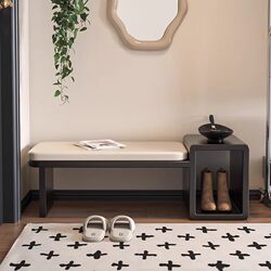 Yangman Entryway Cabinet with Shoe-Changing Bench, Home Shoe Cabinet with Integrated Seating, Entryway Shoe Rack with a Light Luxury and High-End Feel