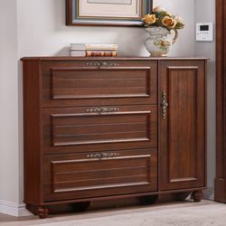 Zoshe American-Style Ultra-Thin Shoe Cabinet for Home Use, Simple Modern Large-Capacity Entryway Space-Saving Shoe Cabinet