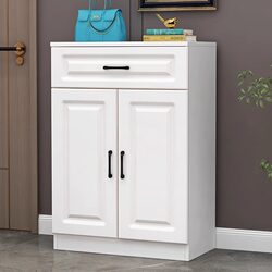 Luxurious Solid Wood Shoe Cabinet for Home Entrance, Integrated Entryway Shoe Cabinet, Balcony Storage Cabinet, Shoe Rack