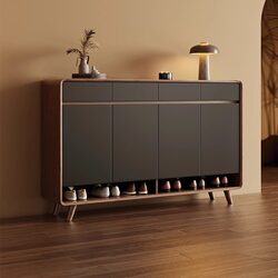 Aismei Shoe Cabinet for Home Entrance, New Chinese-Style Entryway Cabinet, Large-Capacity Storage Cabinet for Living Room Foyer