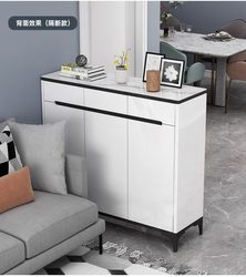 Luxury Shoe Cabinet for Home Entrance, Double-Sided Cabinet, New 2024 Popular Model, Entryway Cabinet with Integrated Partition, Entrance Door with Lacquer Finish