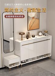 Wanban Yi Mf Entryway Cabinet Shoe Cabinet Light Luxury Shoe Cabinet with Integrated Bench Storage Cabinet High-End Doorway 2025 Hot Model