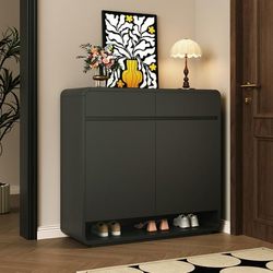 Gumufel Shoe Cabinet Can Be Integrated into a Mid-Century Style Entryway Storage Cabinet, Storage Cabinet, Foyer Storage Cabinet, Shoe Cabinet