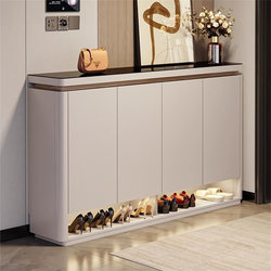 Minimalist Italian-Style Entryway Shoe Cabinet for Home Use, Sofa Partition, Large Capacity, Multi-Layer Entryway Shoe Cabinet