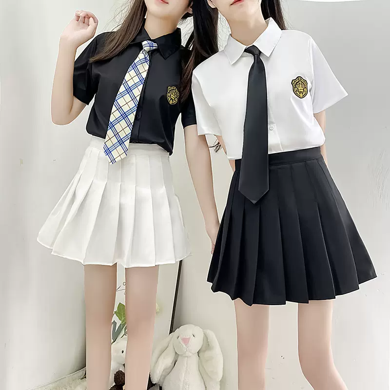 Jk制服裙正版泰国校服闺蜜短袖衬衫学生班服高中生学院