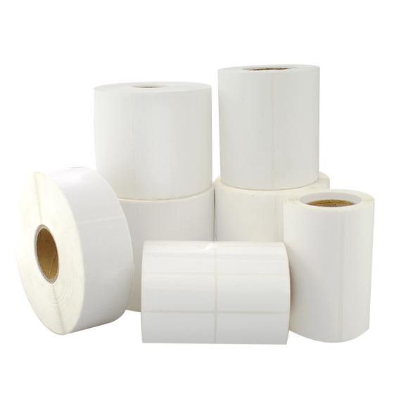 PP synthetic paper self-adhesive and strongly sticky and waterproof, not easy to tear 30 40 50 60 70 80 90*20 25 100 label stickers glass furniture self-adhesive PET barcode printing paper supermarket