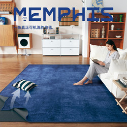 Medieval Style Removable and Washable Carpet for Living Room 2025 New Model Light Luxury High-End Bedroom Bedside Double-Layer Machine Washable Carpet