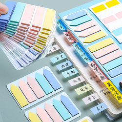 Morandi Color Sticky Notes Index Tabs Label Stickers Writable Waterproof Fresh Style Note-Taking Creative Note Indicators Fluorescent Markers Student Index Sticky Notes Bookmarks Cute