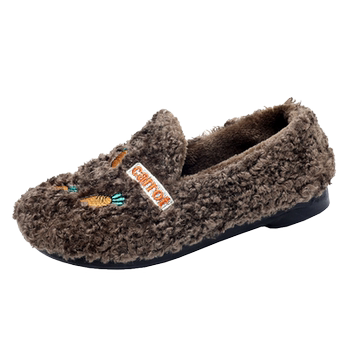 Autumn and winter plus warm hair wool shoes pregnant women shoes outside wearing shoes
