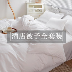 Seven-Piece Hotel Bedding Set, Quilt, Duvet Cover, Complete Set of Bedding, Full Set of Winter Bedding for Guesthouses and Hotels
